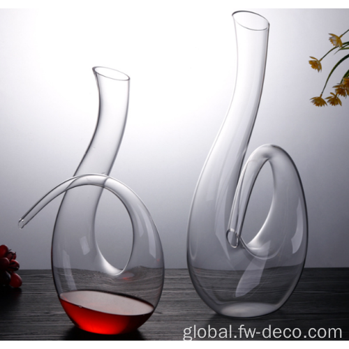 Red Wine Glass Carafe Lead-Free Crystal Swan Wine Decanter Glass Carafe Supplier